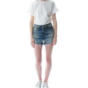 NWT R13 Double Layer Cutoff Jean Shorts 30